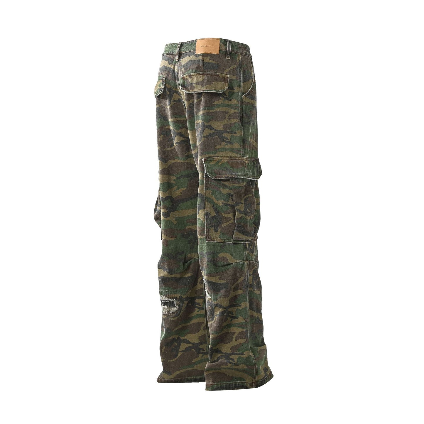 Camouflage Damage Cargo Pants WN25400