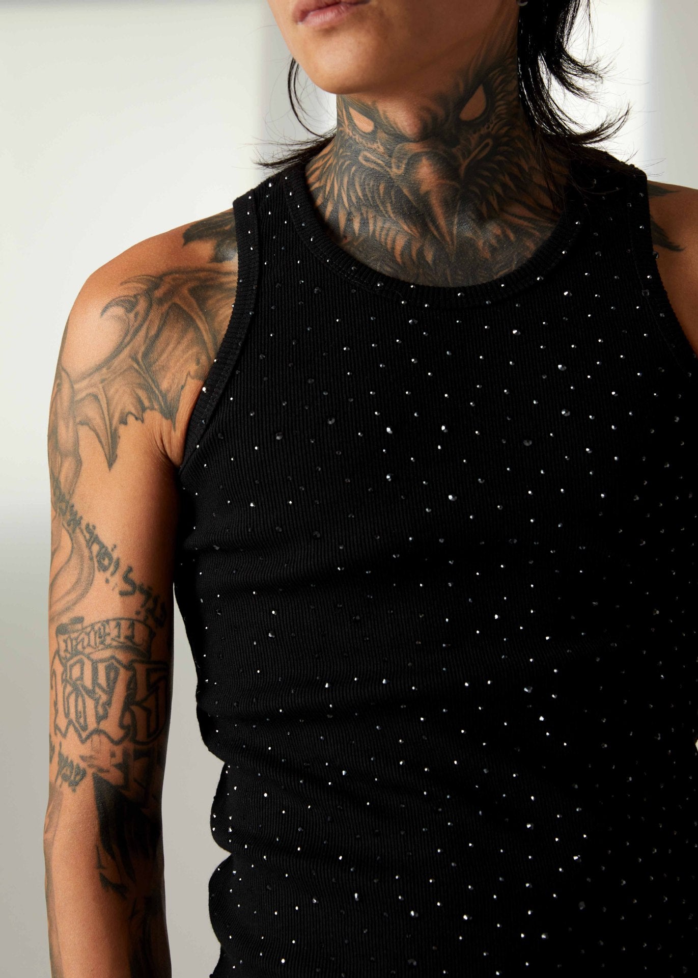 Studs Rhinestone Tank Top WN25551