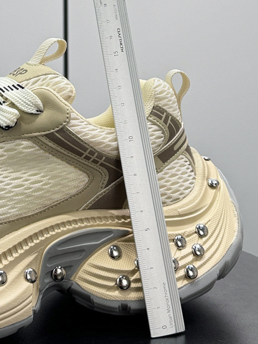 Mesh Studs Platform Chunky Sole Sneakers WN24664