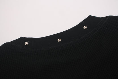 Cross Figure Studs Short Sleeve T-Shirt WN25486