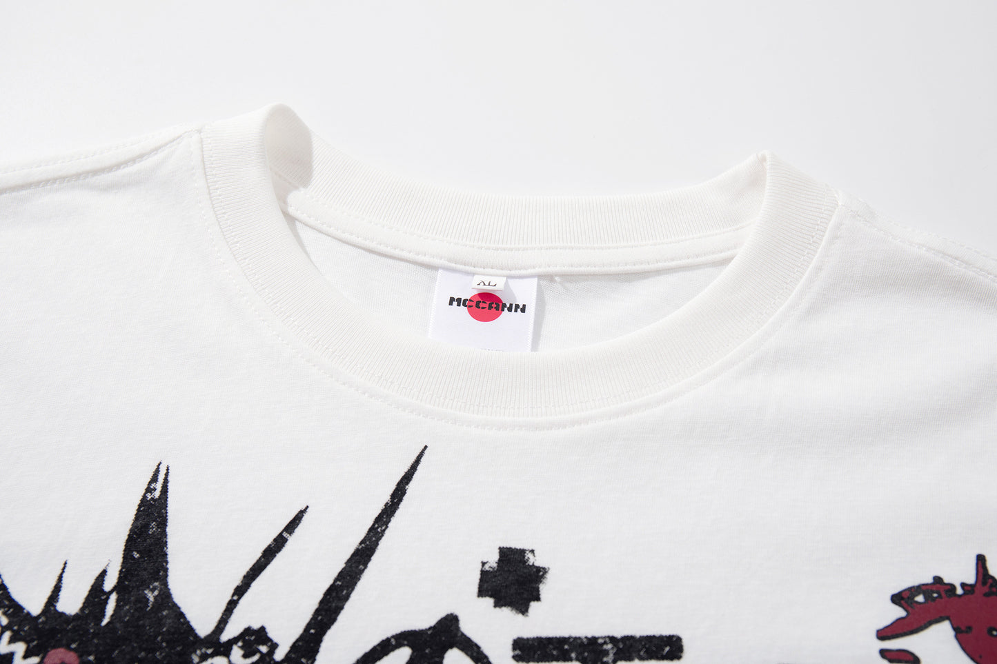 Snowflake Cotton Print Short Sleeve T-Shirt WN25874