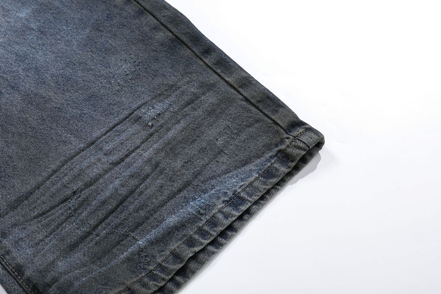 Washed Flare Denim Jeans WN12718