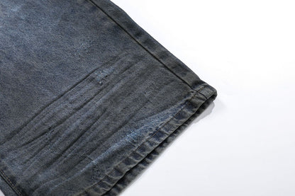 Washed Flare Denim Jeans WN12718