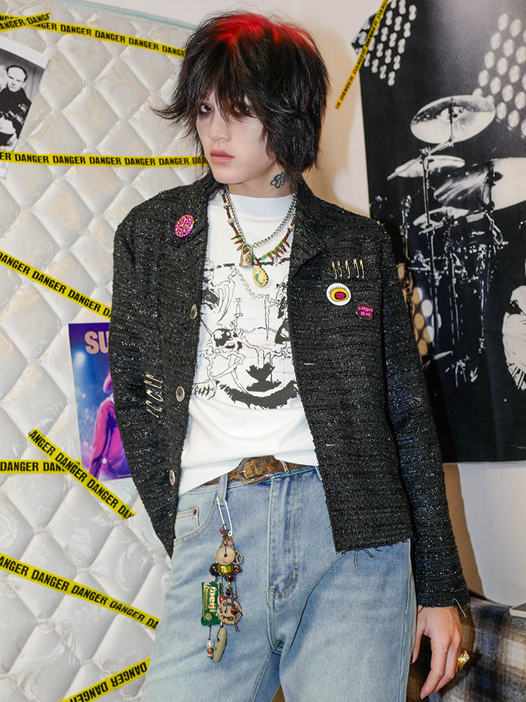 Fringe Detail Short Jacket WN15994