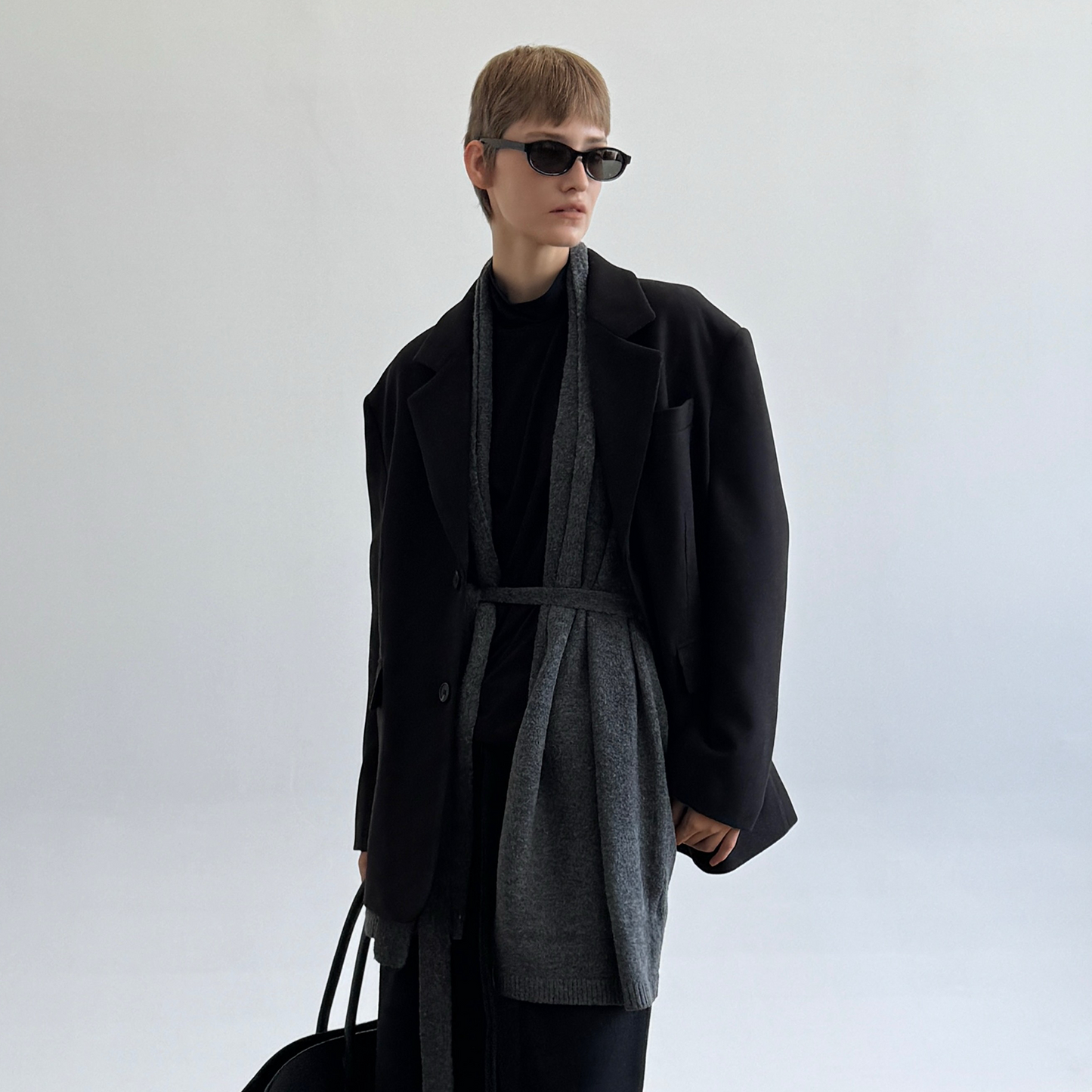 Shoulder-Pad Tailored Jacket WN21625