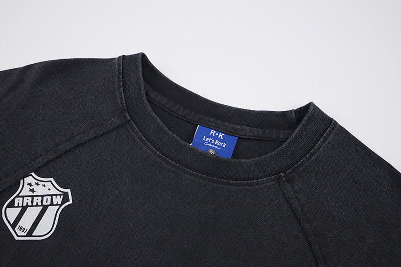 Washed Logo Print Short Sleeve T-Shirt WN25811