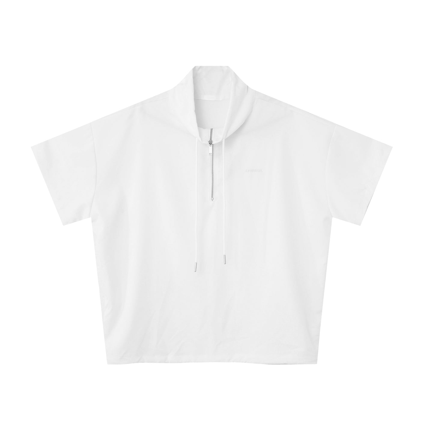 Half Zip Short Sleeve T-Shirt & Half Pants Setup WN24901