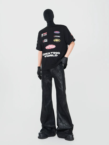 Heavyweight Graphic Design Short Sleeve T-Shirt WN17315