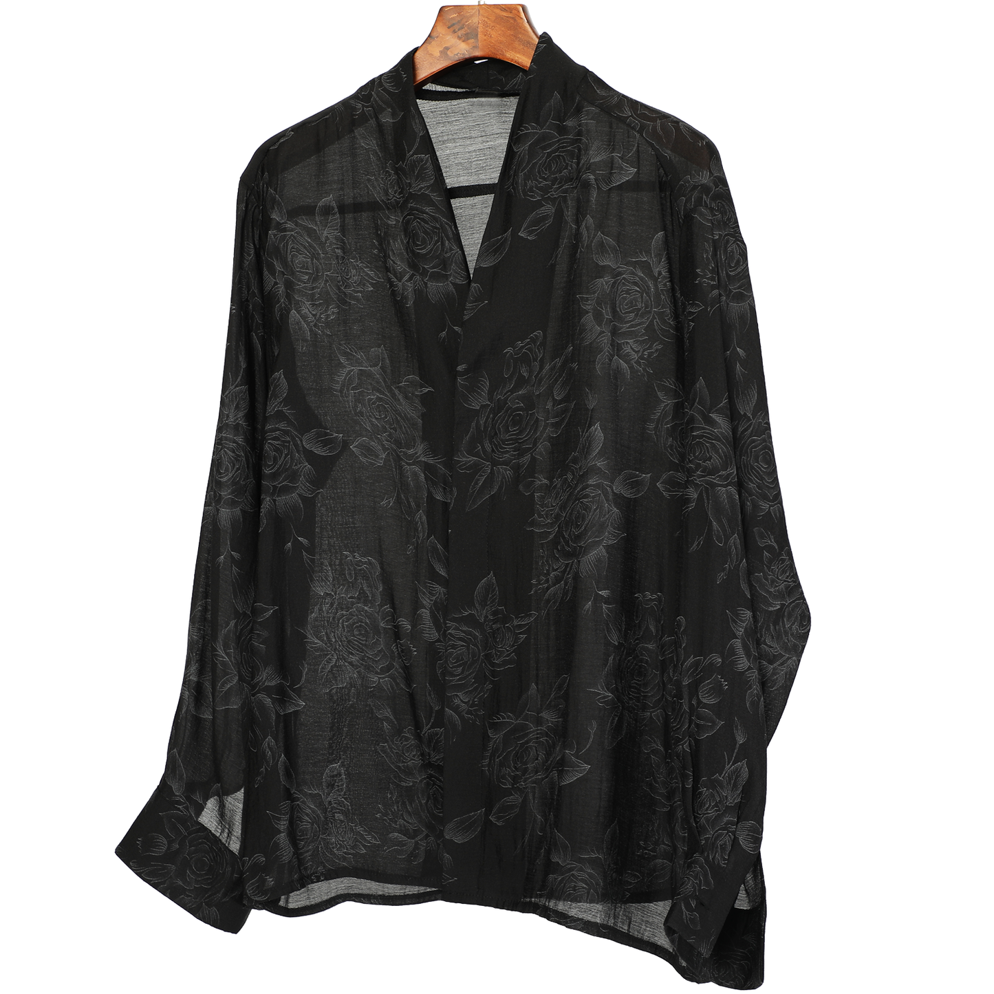 Floral Print Oversize Long Sleeve Shirt WN20495