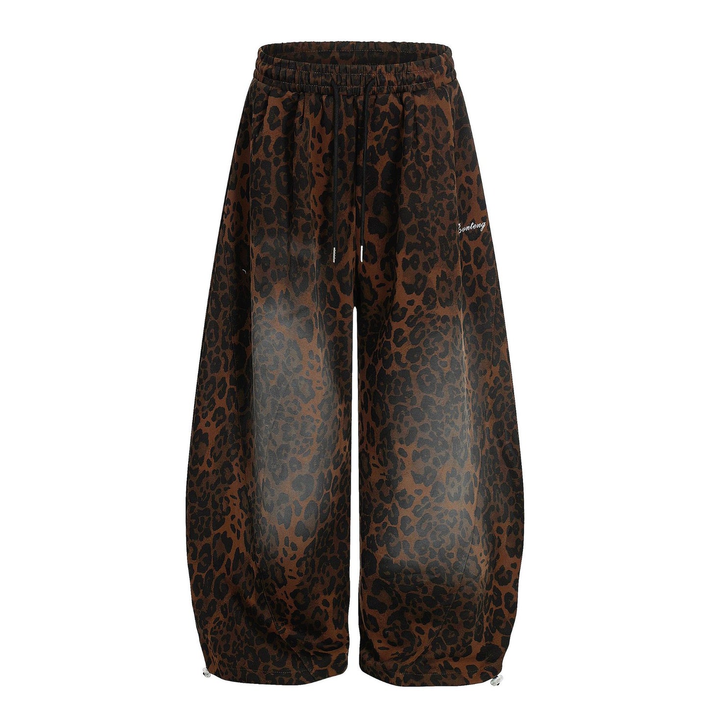 Leopard Print Wide Leg Sweatpants WN23560