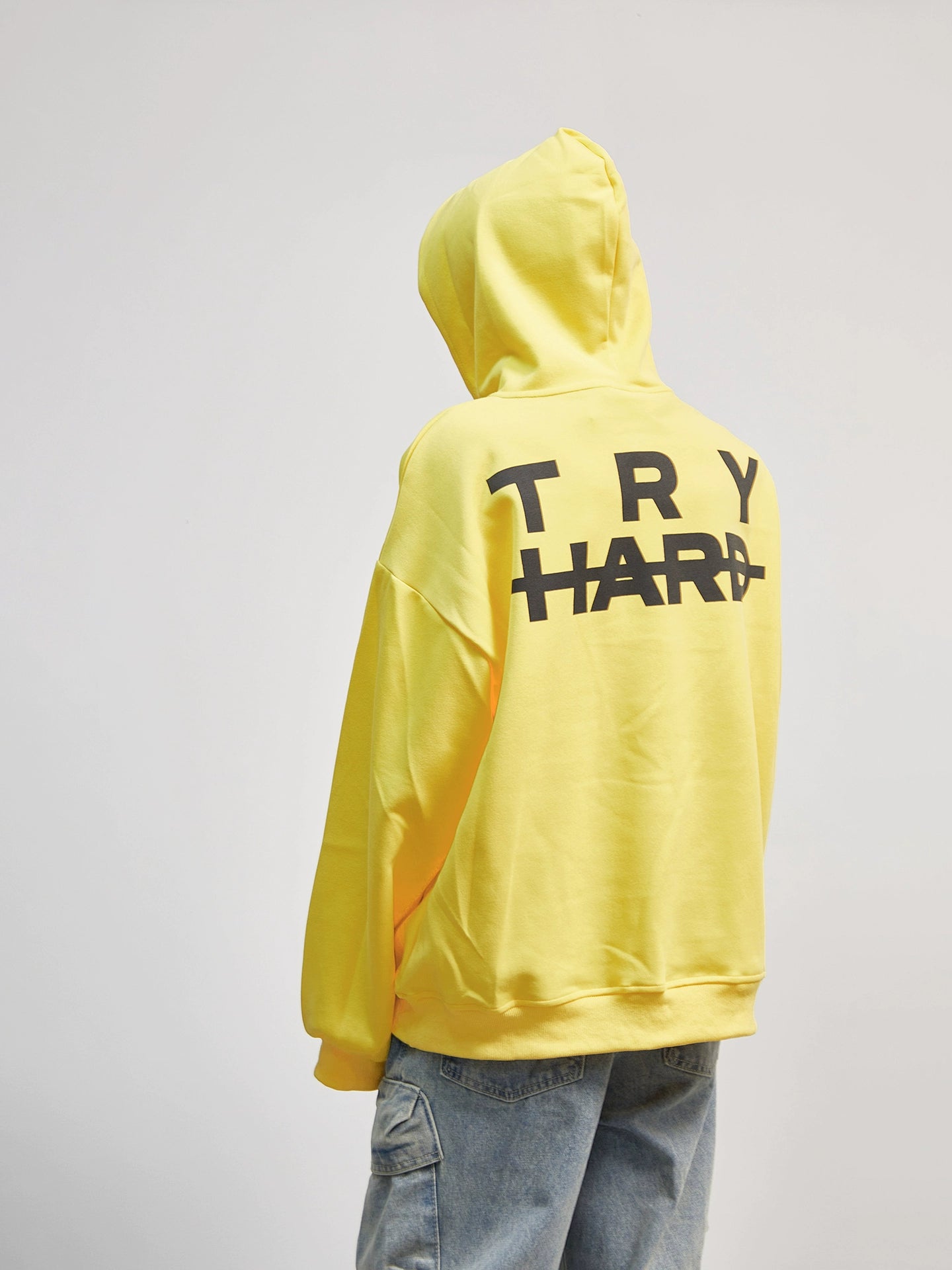 Letter Print Oversize Hoodie WN21182