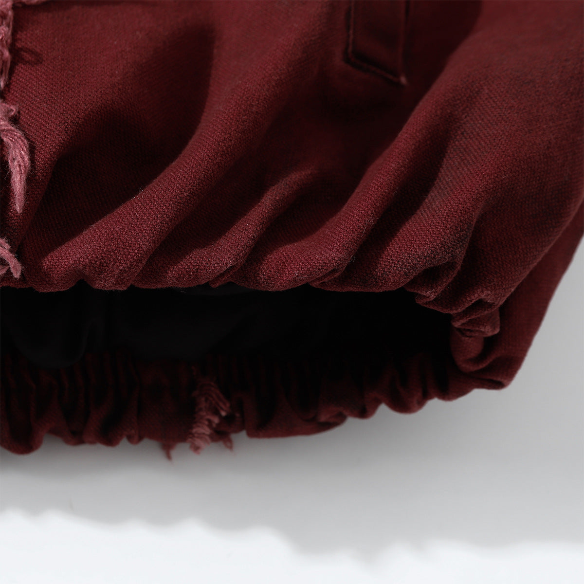 Raw Edge Heavy Wash Thick Puffer Jacket WN12696