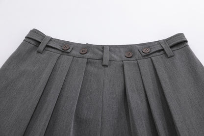 Drape Cropped Half Trousers WN25750