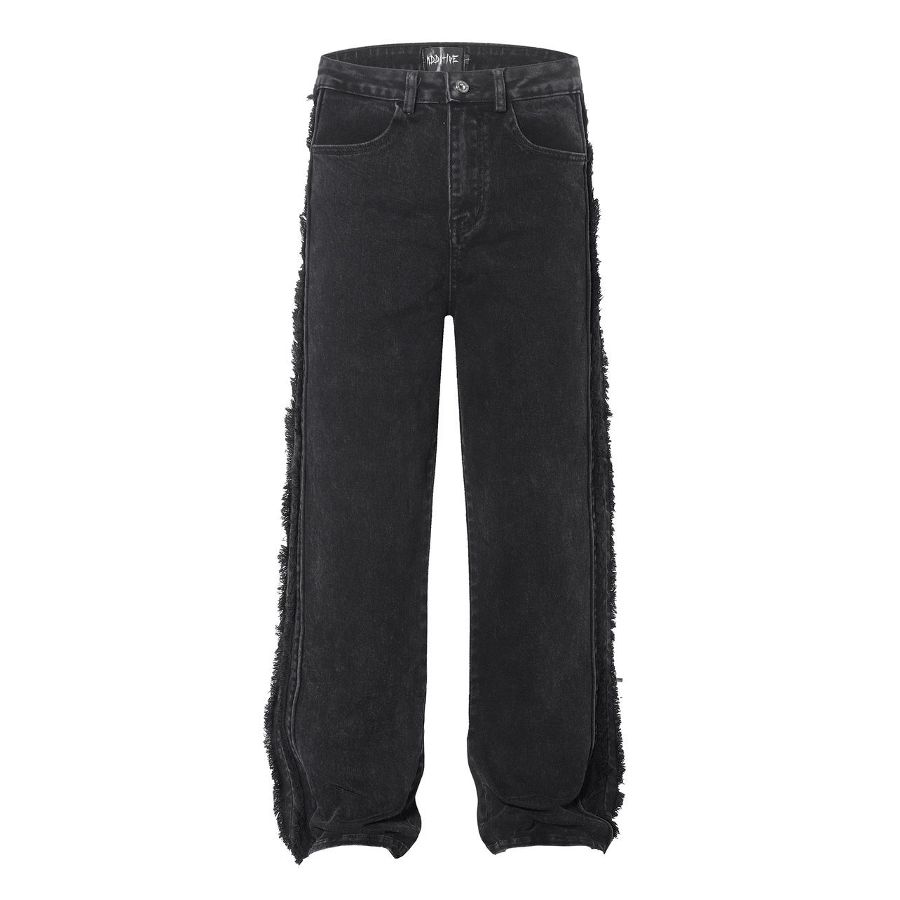 Straight Raw-edge Design Denim Jeans WN8727