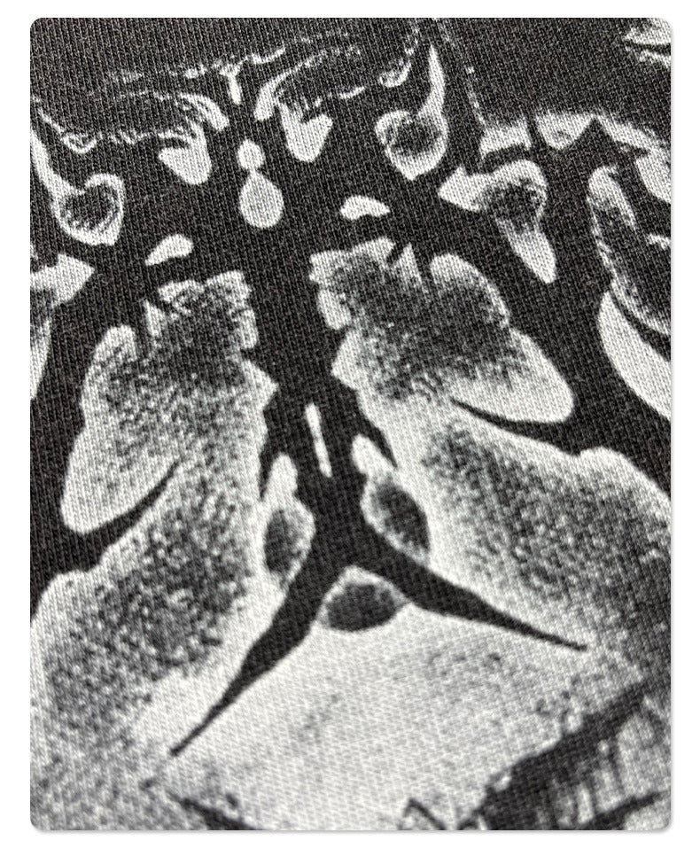 Fake Layered Round Neck Print Long Sleeve T-Shirt WN7815