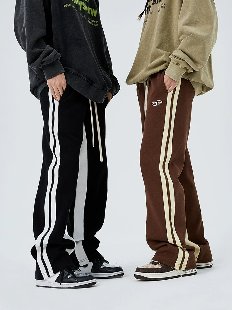 Side Stripes Wide-Leg Sweatpants WN8602