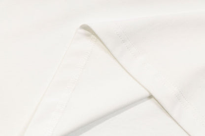 Foam Letter Print Short Sleeve T-Shirt WN25791