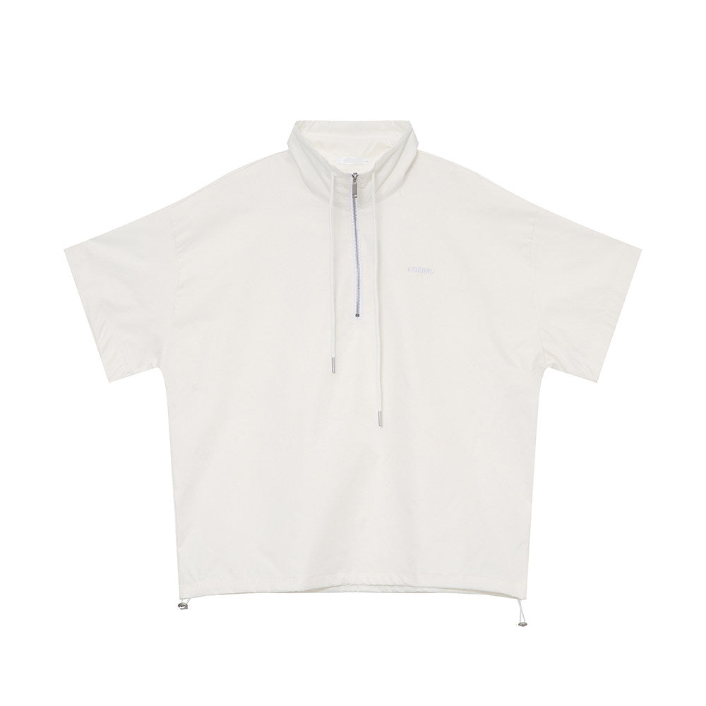 Half-Zip Short Sleeve Shirt & Half Pants Setup WN25023
