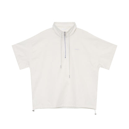 Half-Zip Short Sleeve Shirt & Half Pants Setup WN25023