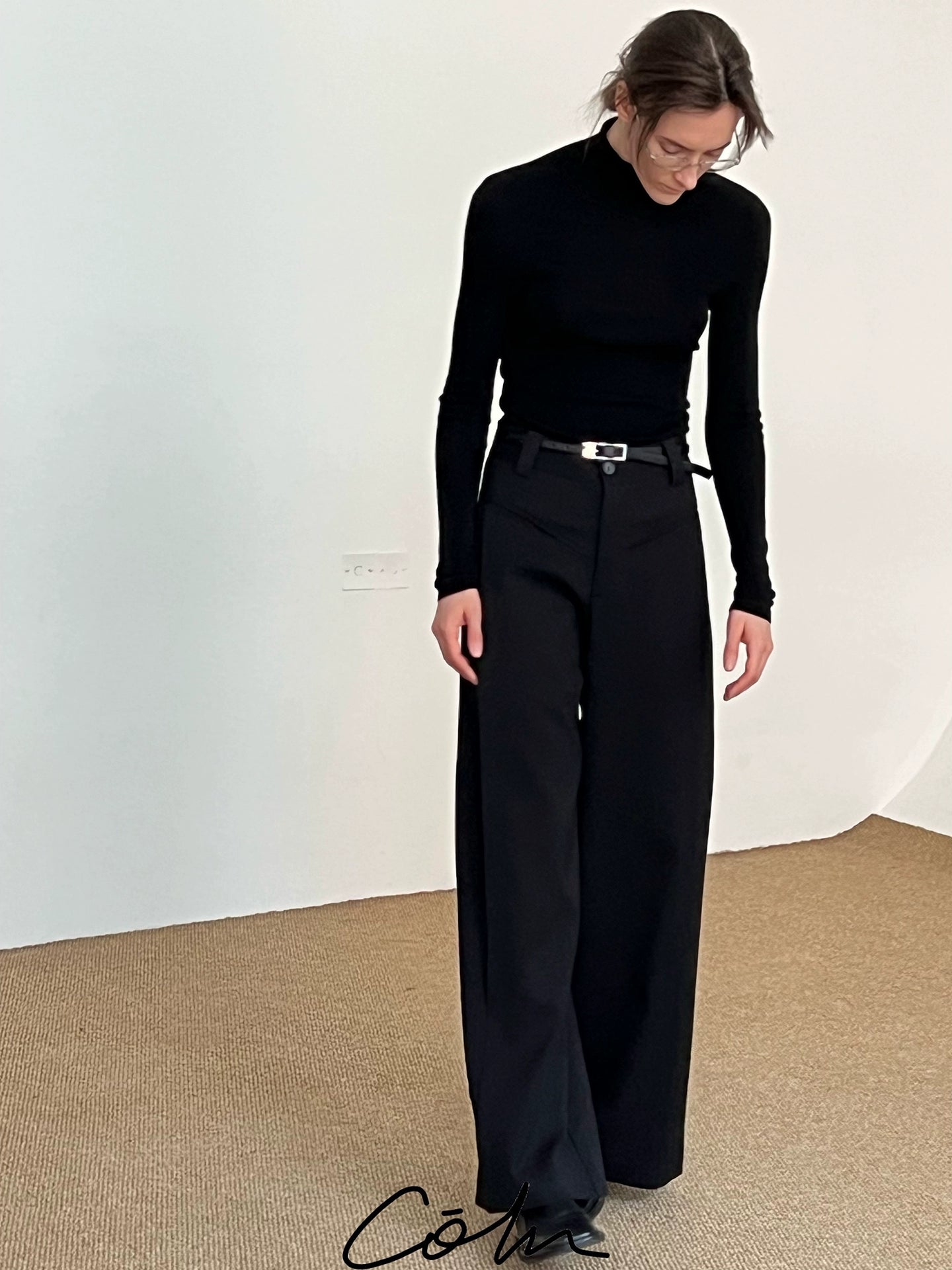 Pocket Design Wide Leg Trousers WN21493