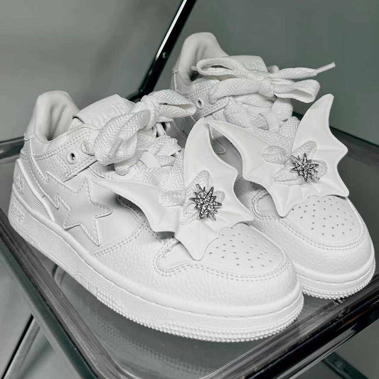 Star Applique Lace-Up Sneakers WN24039