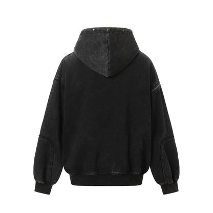 Washed Zipper Hoodie WN12941