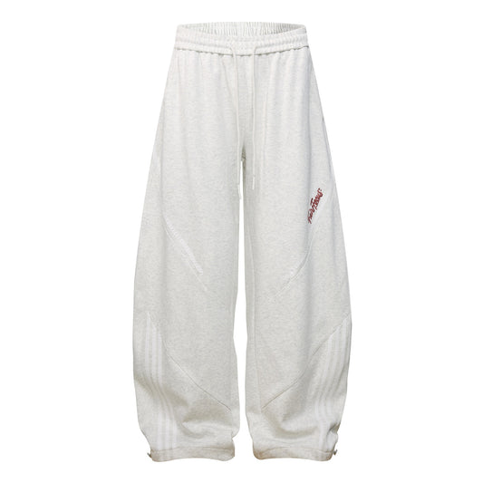 Sporty Stripe Panel Wide Leg Sweatpants WN26135