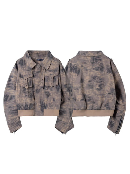 Pattern Lapel Oversize Jacket WN27899