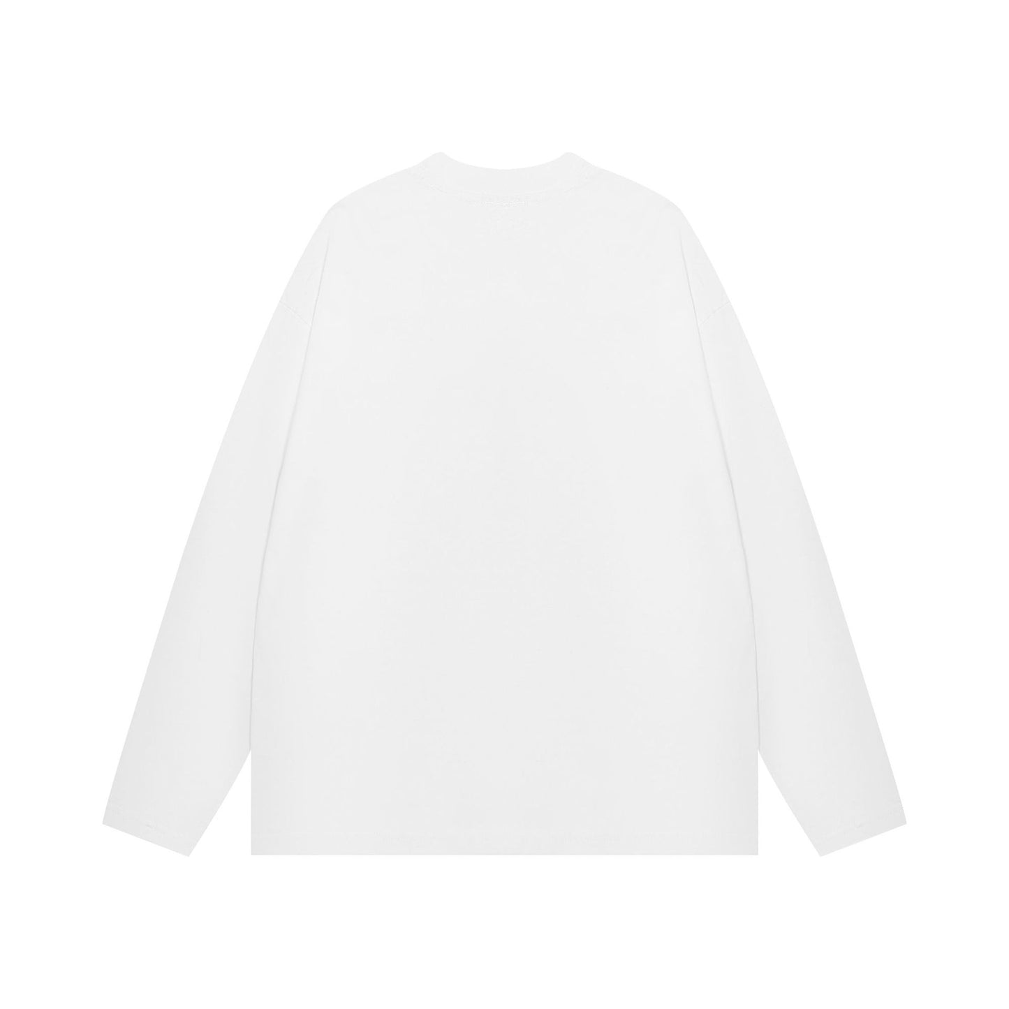 Washed Dirty Dye Graphic Print Long Sleeve T-Shirt WN25719