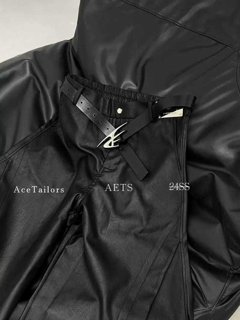 Metal Logo Abstract Design Belt WN21942