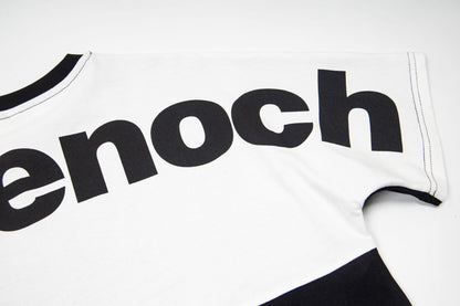 Letter Print Patchwork Oversize Short Sleeve T-Shirt WN25857