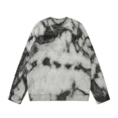 Oversize Shaggy Knit Sweater WN10928