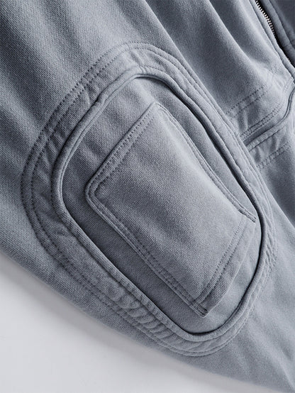 Heavyweight Wash Damage Zipper Hoodie WN25592