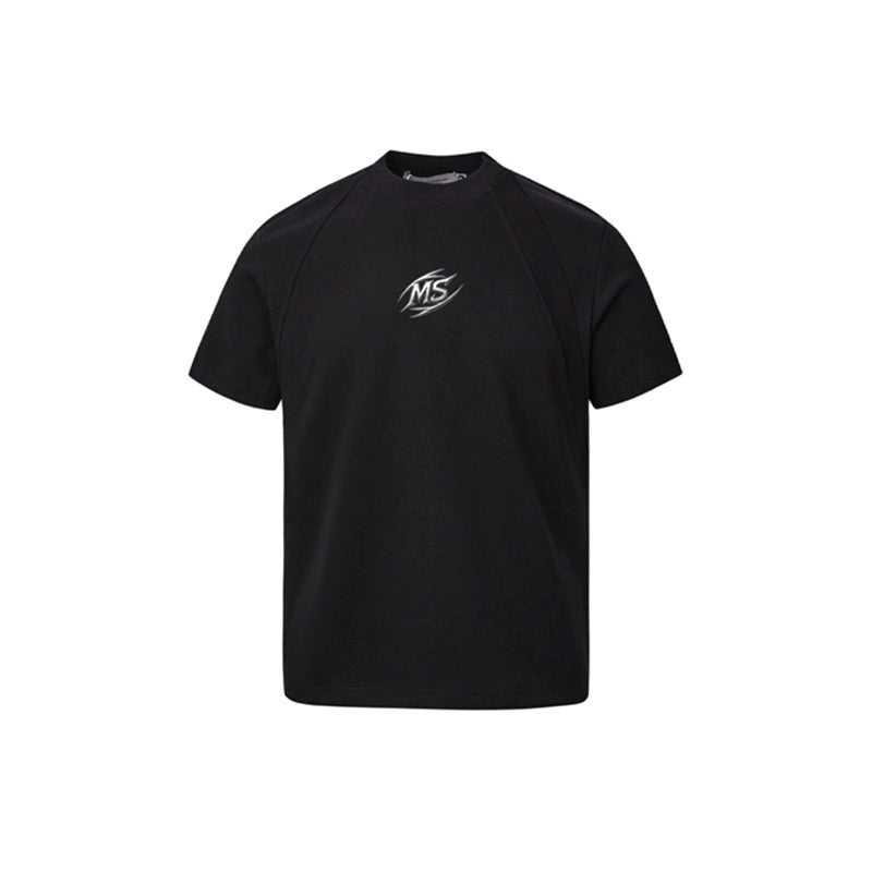 Metal Lettering Short Sleeve T-Shirt WN18694