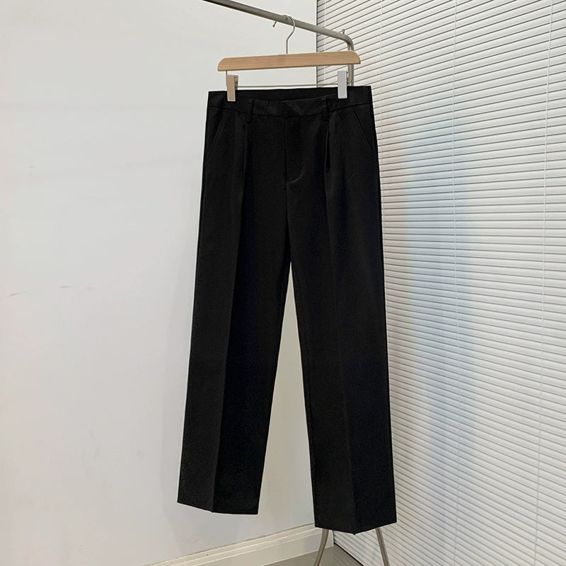 Thin Wide-Leg Straight Trousers WN6792