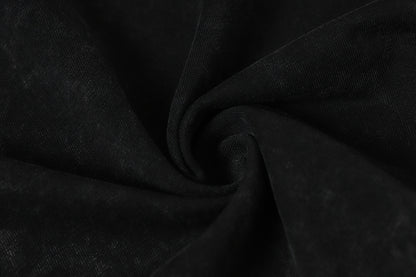 Washed Damage Pure Cotton Short Sleeve T-Shirt WN23055