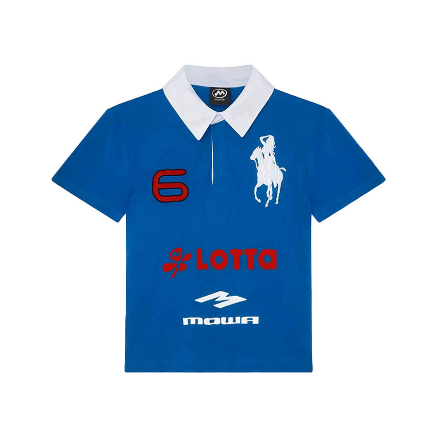 Angel Horse Embroidery Short Sleeve Polo T-Shirt WN24211