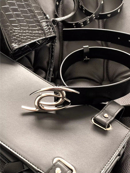 Metal Punk Leather Belt WN7037