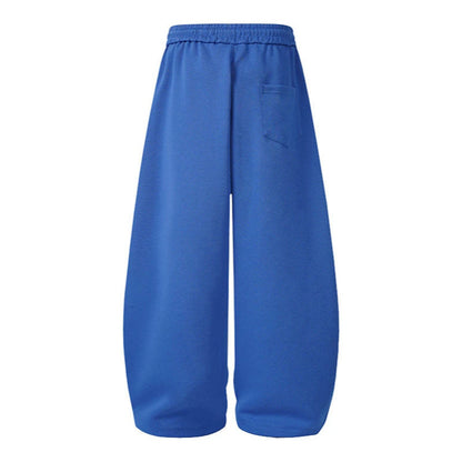 Number Graphic Wide Leg Sweatpants WN28123