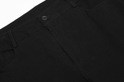 High-Rise Slim Flare Stretch Trousers WN25835
