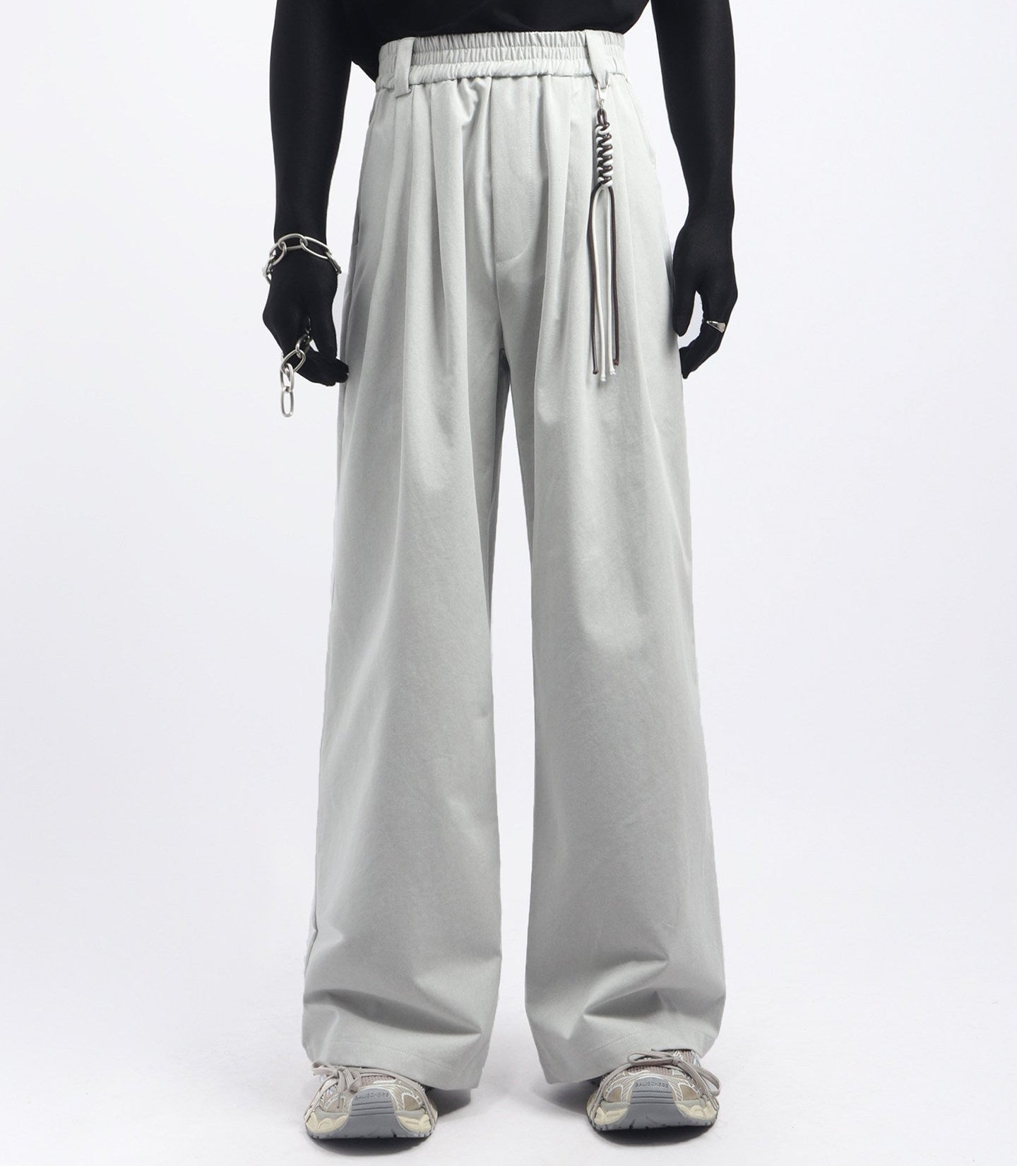 Seam Design Vest & Wide Leg Trousers Setup WN23669