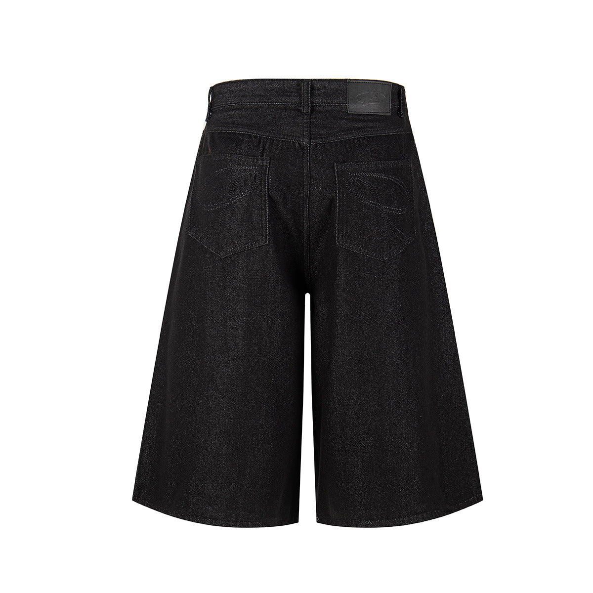Washed Wide Leg Denim Short Pants WN25572