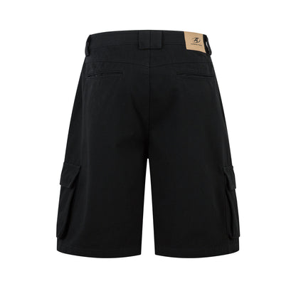 Multi-Pocket Wide Leg Cargo Half Pants WN26813