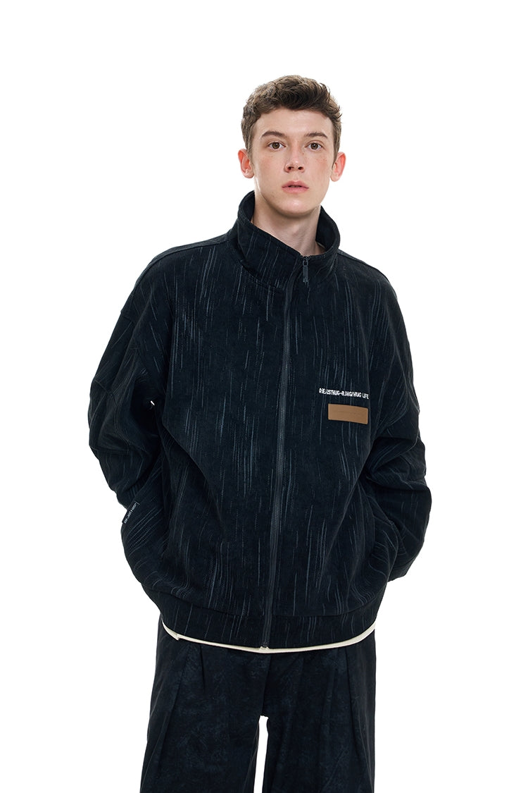 Corduroy Bomber Zipper Jacket WN9746