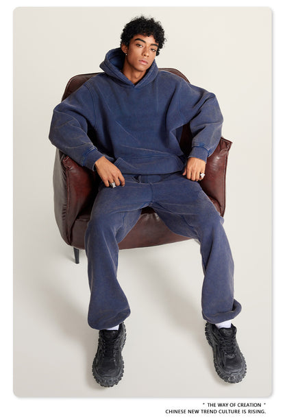 Wide-leg Washed Sweatpants WN6459