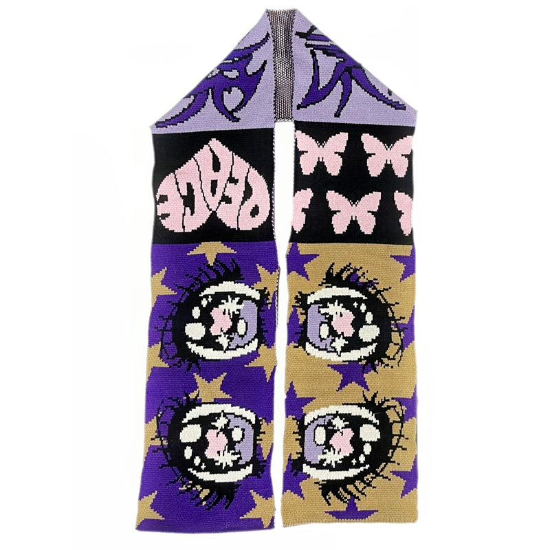 Illustration Design Knit Scarf & Knit Hat WN22245