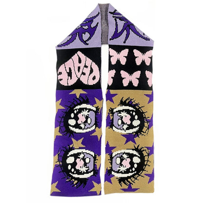 Illustration Design Knit Scarf & Knit Hat WN22245