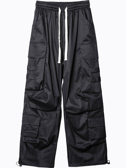 Functional Multi-Pocket Wide Leg Cargo Pants WN22449