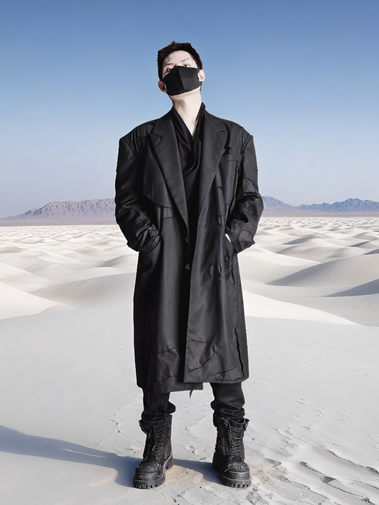 Deconstructed Oversize Hollow Trench Coat WN13953