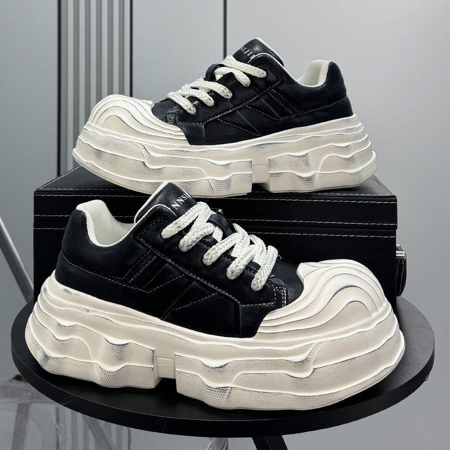 Panel Platform Chunky Sole Sneakers WN24621